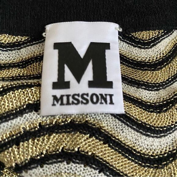 Vintage Missoni Dress Zig Zag Short Sleeve 40 - Picture 3 of 7